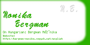 monika bergman business card